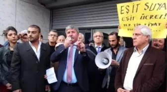 Bandırma'da Su Zamları Protesto Edildi