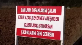 Çiftçiden Hırsıza Tabelalı Çağrı