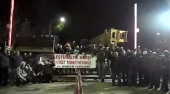Yatağan'da Özelleştirme Karşıtı Eylem