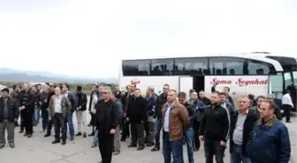 Soma İşçilerinden Yatağan'a Destek