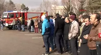 Erzurum Atatürk Üniversitesi'nde Yangın Tatbikatı