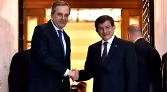 Davutoğlu, Yunanistan Başbakanı Samaras ile Görüştü