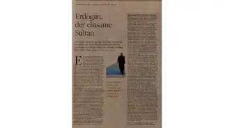 Welt Am Sonntag: 'Yalnız Sultan Erdoğan'