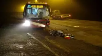Batman'da Halk Otobüsü ile Motosiklet Çarpıştı: 1 Ölü