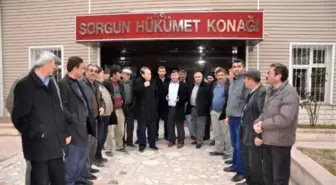 Yozgat'ta Servis Şoförleri Alacakları İçin Eylem Yaptı