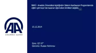 Aü Azerbaycan Programı Öğrencilerine Kimlikleri Verildi