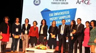 Ege'nin Akademisyenleri Patent Sertifikalarını Aldı