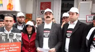 Amasya'da CHP'lilerden '17 Aralık' Eylemi