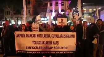 Antalya'da KESK'ten 17 Aralık Protestosu