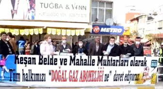 Keşan'da Hava Kirliliğine Maskeli Tepki