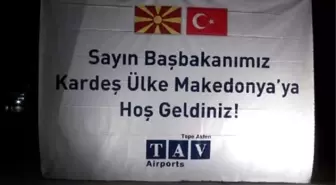 Başbakan Davutoğlu, Makedonya'da