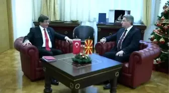Davutoğlu, Makedonya Cumhurbaşkanı İvanov ile Görüştü
