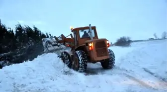 Tekirdağ'da Kar Nedeniyle Ulaşım Aksadı