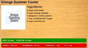 Orange Summer Cooler