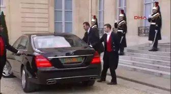 Başbakan Ahmet Davutoğlu, Elize Sarayı'nda