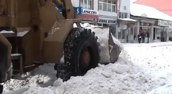 Sarıkamış'ta Kar Temizleme Çalışması Başlatıldı