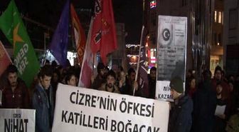 Cizre'de Ölen 12 Yaşındaki Çocuk İçin Taksim'de Eylem
