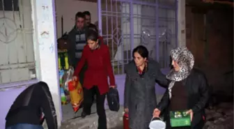 Kulp Belediyesi'nde Kobanê'li Ailelere Gıda Yardımı