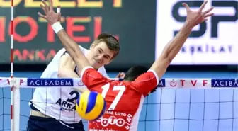 Erkekler Cev Challenge Kupası: Maliye Milli Piyango 3-0 Dinamo Bükreş