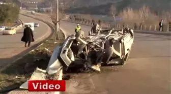 Takla Atan Araçtan Sağ Çıktılar