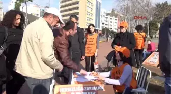 Antalya Enerji Firmasına 15 Metre Pankartlı Protesto