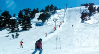 Salda Kayak Merkezi'nde Kızak Yarışları ve Gösteri Yapıldı