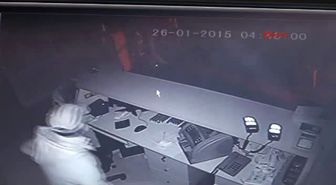 Alanya'daki İşyeri Soygunu Güvenlik Kamerasında