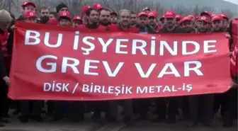 Bilecik'te Metal İşçileri Greve Çıktı