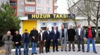 Başkan Aydın, Ziyaret Ettiği Taksi Durağında Direksiyona Geçti
