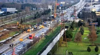 Köprülü Kavşakta Çalışmalar Sürüyor