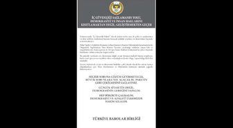 Türkiye Barolar Birliği ve İstanbul Barosu'ndan 'İş Güvenlik Paketi' ile İlgili İlan
