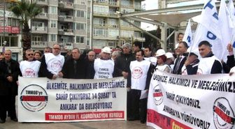 Aydın'da Mimar ve Mühendislerden Torba Yasa Protestosu