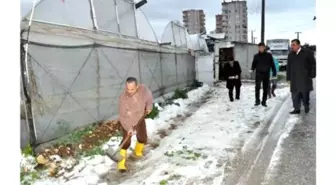 Mersin'de Dolu Yağışı