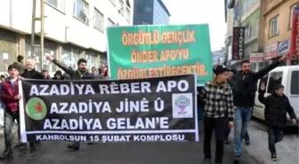 Ağrı'da Öcalan İçin Yürüdüler