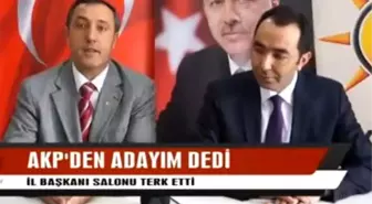 AK Parti İl Başkanı, Engelli Adaya Kızıp Toplantıyı Terk Etti