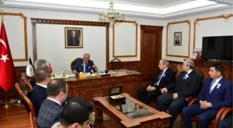 İl Defterdarı Yusuf Balcı Vali Şentürk'ü Ziyaret Etti