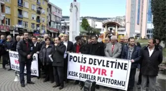 İzmit'te İç Güvenlik Yasa Tasarısı Protestosu