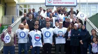 Beyşehir'de Sağlık Çalışanlarından Şiddete Tepki