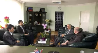 Eski Dinar Kaymakamı Avni Kula Başkan Acar'ı Ziyaret Etti