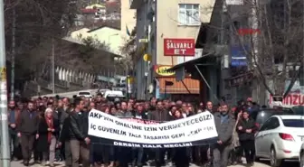 İç Güvenlik Paketi, Tunceli'de Protesto Edildi