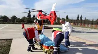 Düşerek Yaralanan 82'lik Dedeye Hava Ambulansı