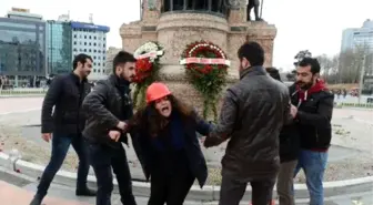 Taksim'de Pankart Açan İki Mühendis Gözaltına Alındı