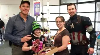 Chris Pratt And Chris Evans' Make Super Bowl Bet Visit To Seattle Children's Hospital