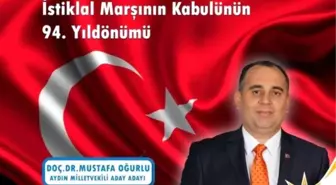 Mustafa Oğurlu, İstiklal Marşı'nın Kabulünü Kutladı