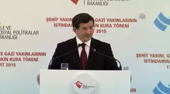 Davutoğlu - Şehit Yakınları ve Gazilere Sağlanan İmkanlar