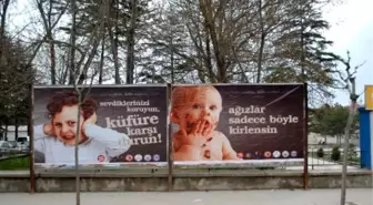 Bolvadin'de 'Ağızlar Kirlenmesin-Küfre Hayır' Kampanyası