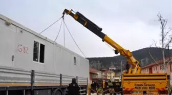 Korkuteli'nde Depremzedelere Konteynerler Teslim Ediliyor