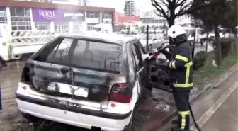 Lpg'li Otomobil Yandı: 1 Yaralı