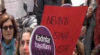 Galatasaray Meydanı'nda 'Nevin Yıldırım' Eylemi