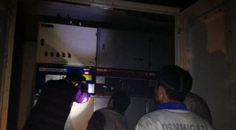 Pazarlar'da Elektrik Trafosunda Yangın Çıktı